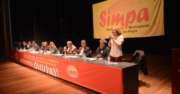 “Quero construir um governo com os municipários”, diz Luciana Genro em debate do SIMPA
