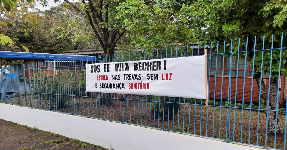 Escola Estadual Vila Becker está mobilizada por reformas e segurança | Foto: Divulgação/Cpers