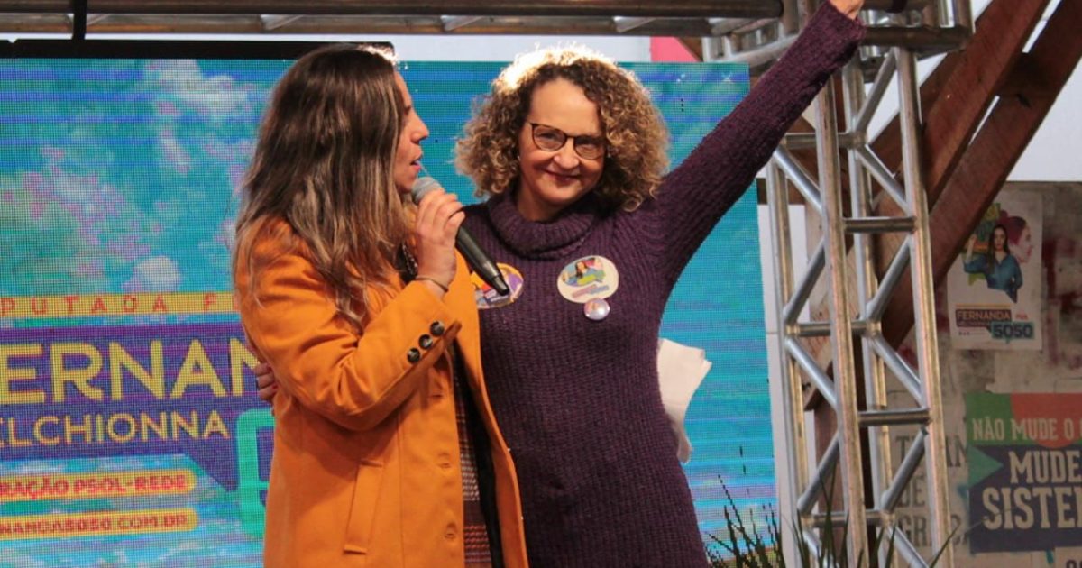 Fernanda Melchionna e Luciana Genro são candidatas a deputada federal e estadual, respectivamente. Foto: Pedro Feltrin