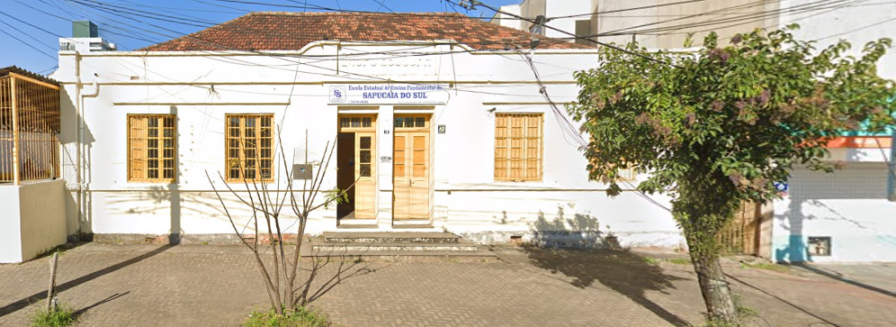 Escola Sapucaia é amplamente reconhecida pela comunidade. Foto: Google Street View