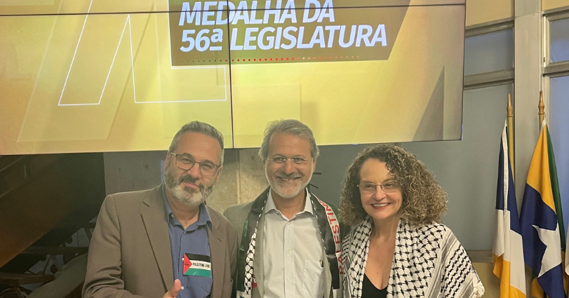 Luciana Genro e Roberto Robaina estiveram na homenagem feita à Fepal na Assembleia Legislativa