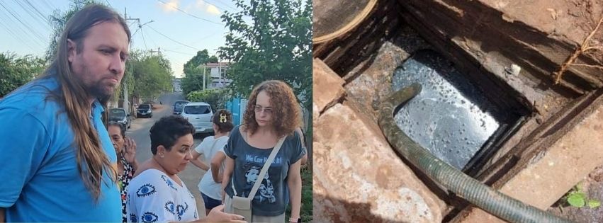 Deputada Luciana Genro visita comunidade ameaçada por esgoto a céu aberto há mais de 5 anos