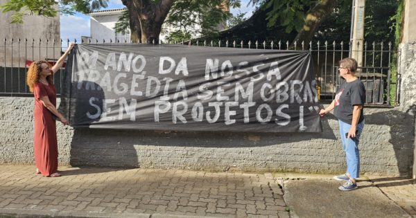 No aniversário de Cachoeirinha, Luciana Genro visita a cidade e questiona ausência de obras após a enchente