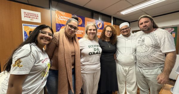 Luciana Genro apoia luta de terreiro que sofre com danos estruturais causados por obra da Prefeitura