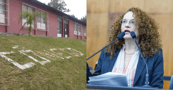 Canoas: após cobrança de Luciana Genro, governo realiza manutenção em pátio de escola estadual