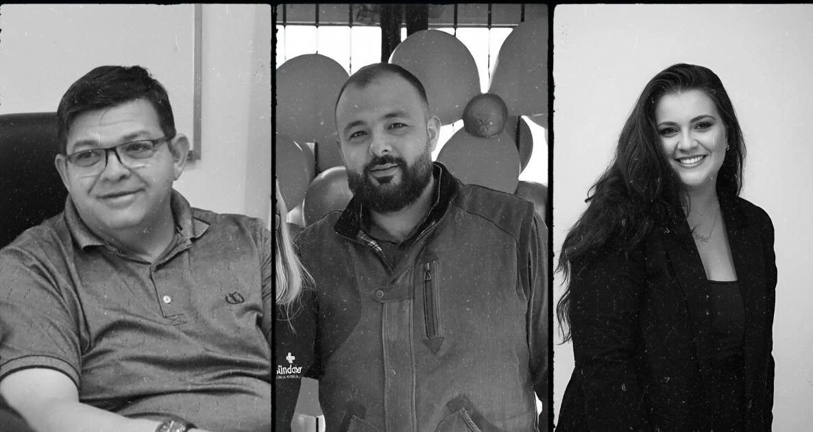 Prefeito (à esquerda) emprega o filho e a nora na Prefeitura.