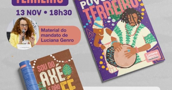 Luciana Genro lança cartilha que celebra o povo de terreiro e as religiões de matriz africana para combater o racismo religioso