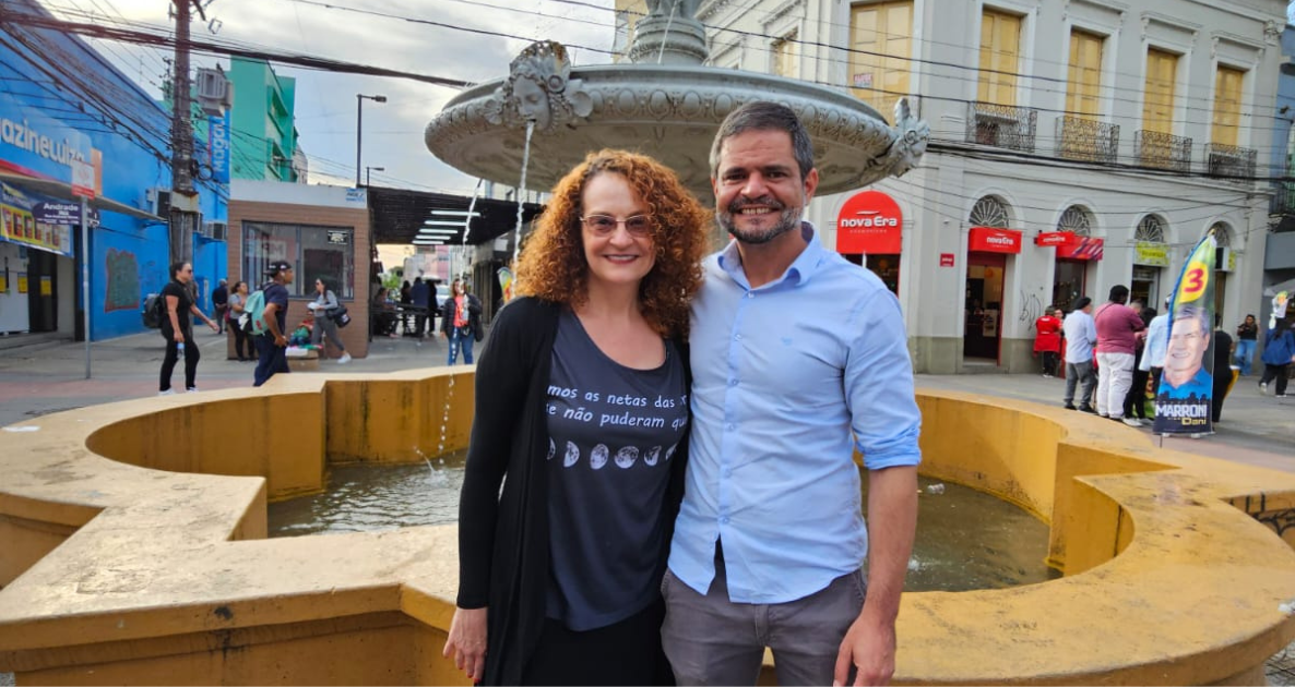 Luciana Genro e Jurandir Silva